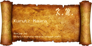 Kurutz Maura névjegykártya